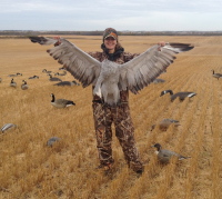 Carly with her first Crane